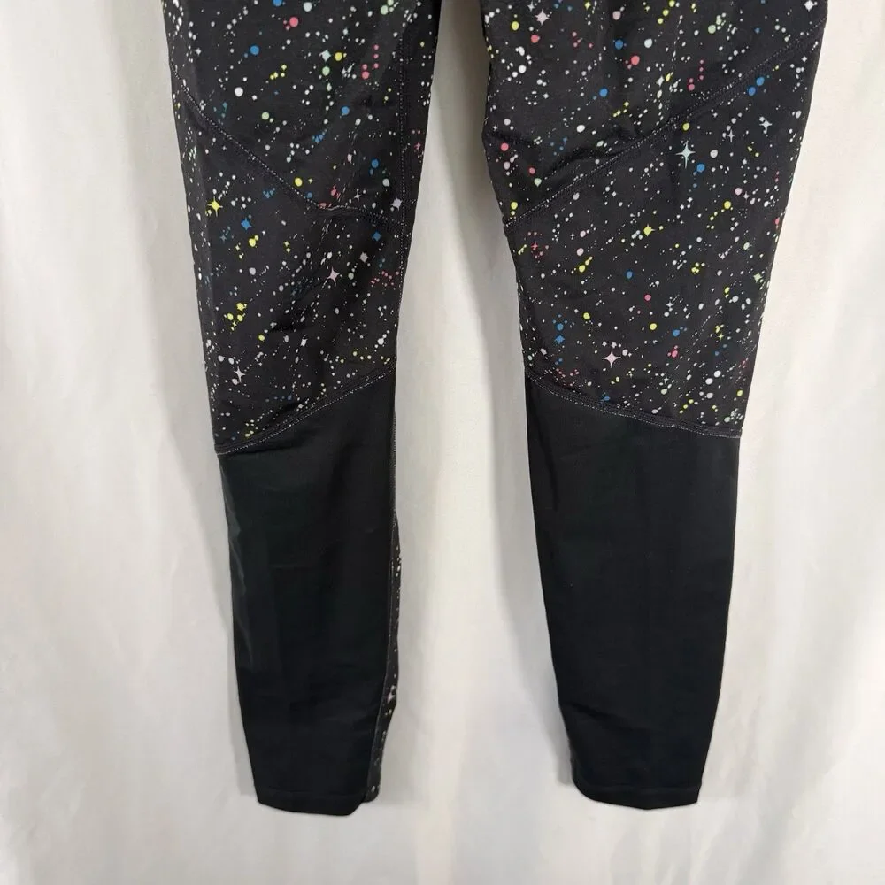 Nike Pro Leggings Youth Girls XL Black Speckled Pull On Dri Fit 28
